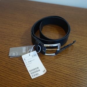 NWT H&M black leather belt